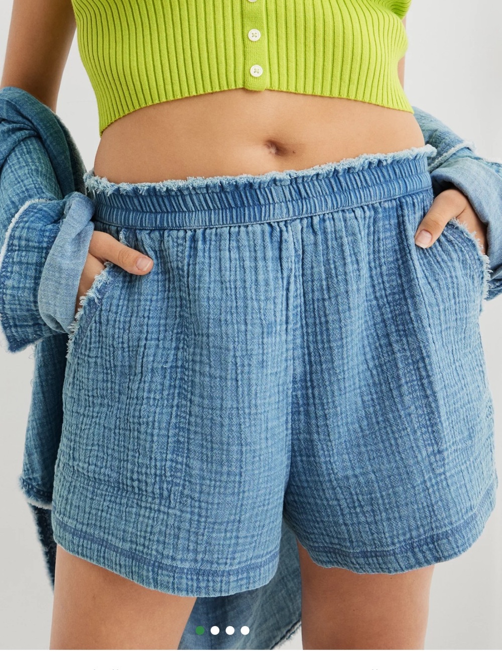 NWT Aerie Gauzy High Waisted Shorts